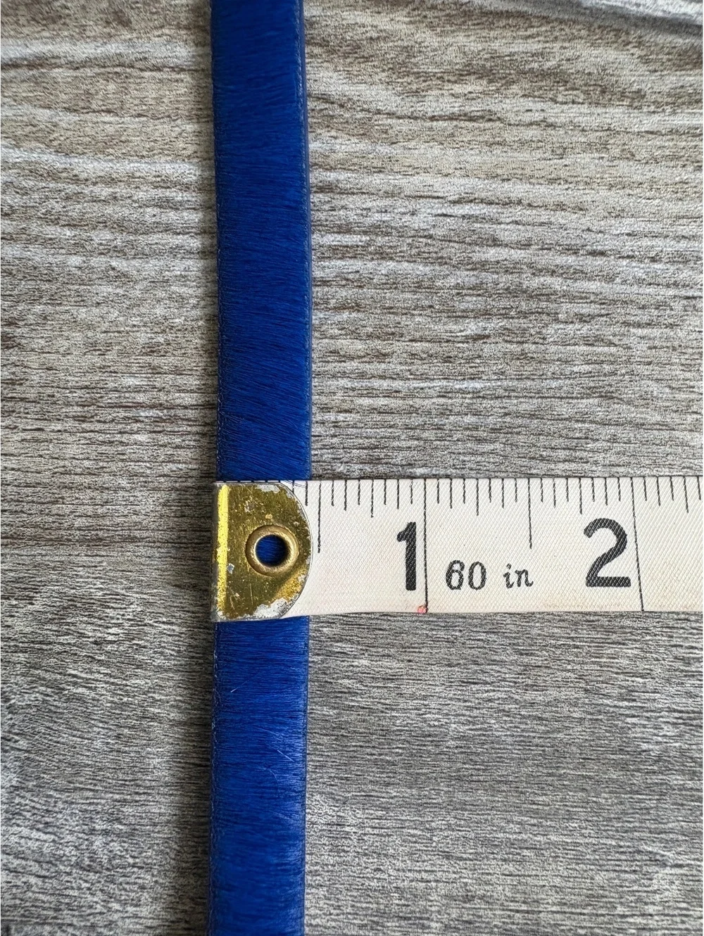 Ann Taylor XS Genuine Leather Blue Haircalf Belt with Gold Buckle
